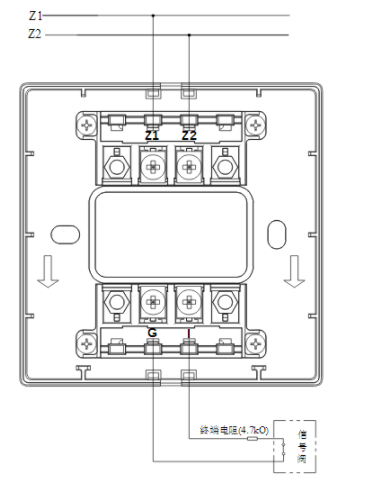 四川海灣GST-LD-8300B輸入模塊常閉無源觸點(diǎn)接線圖